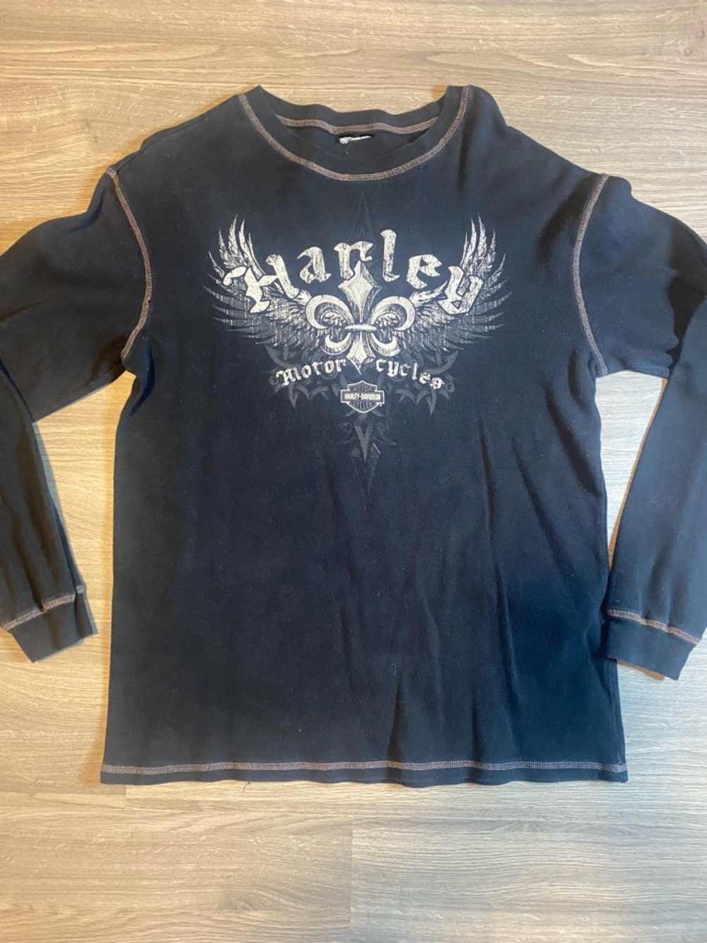 Y2K Harley-Davidson Black Thermal Long Sleeve - Phoenix, AZ
